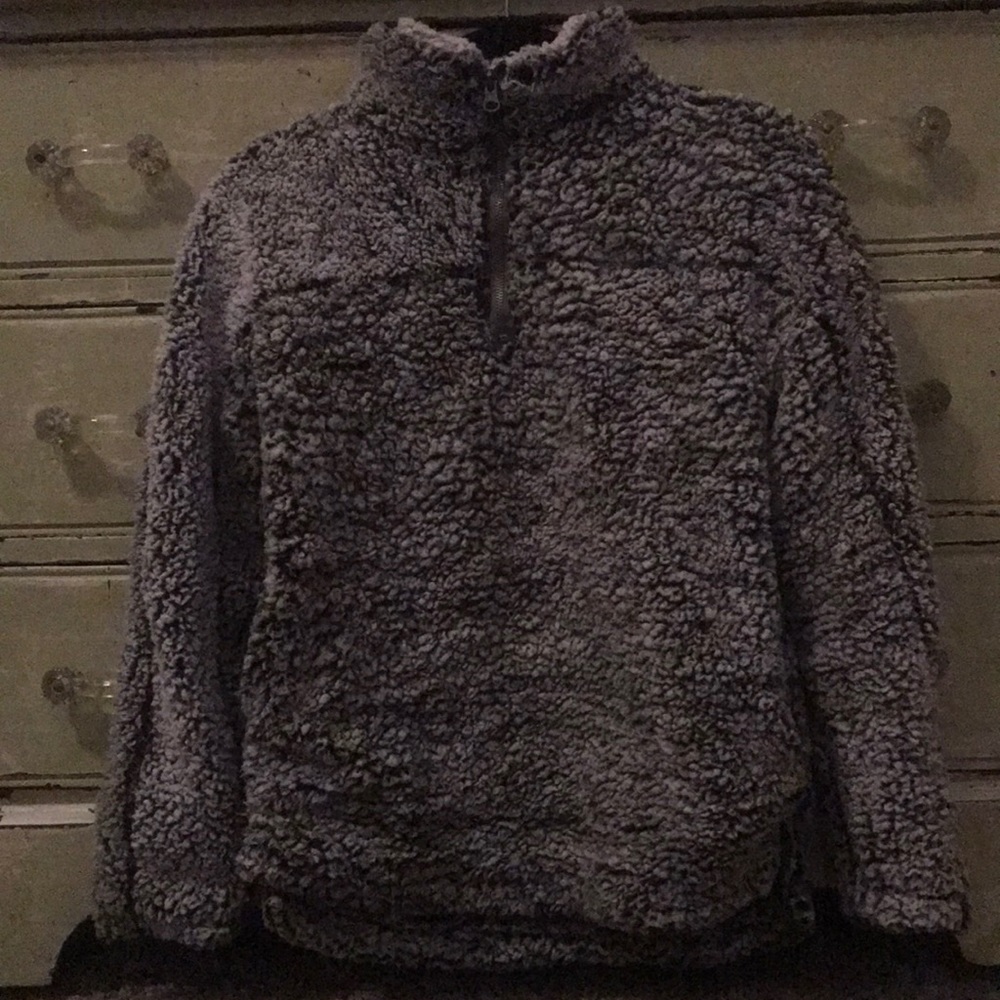 Thread+Supply fluffy 1/2 zip jacket